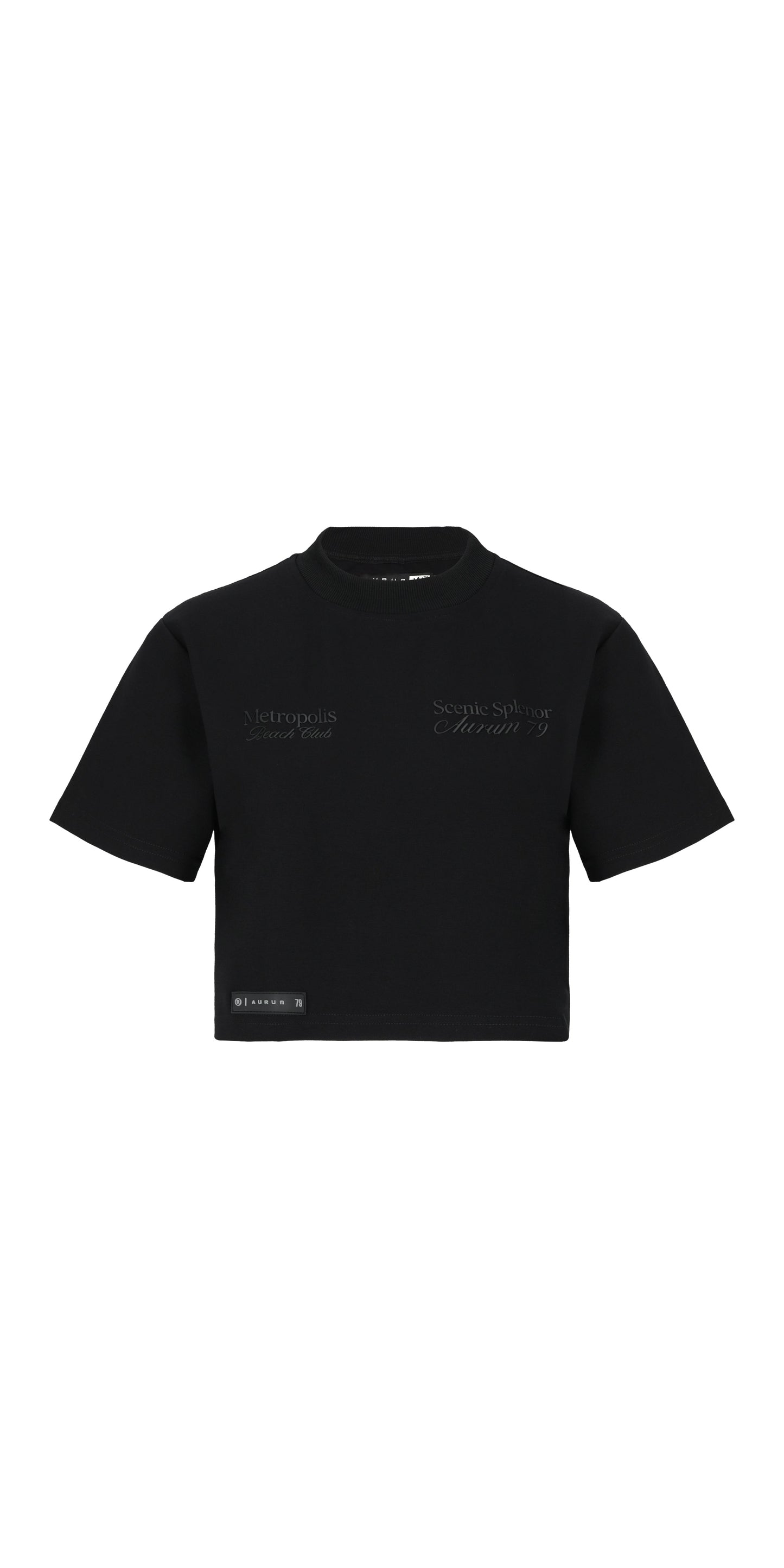 BLACK METROPOLIS CROPTOP