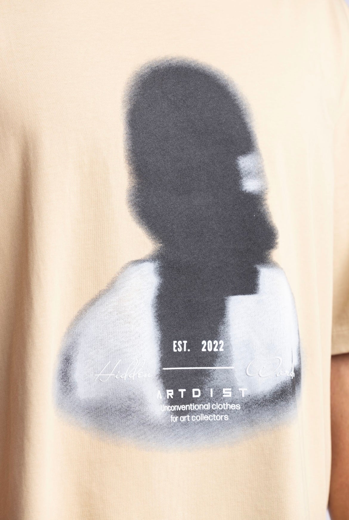 Blurred Face Light Safari T-Shirt