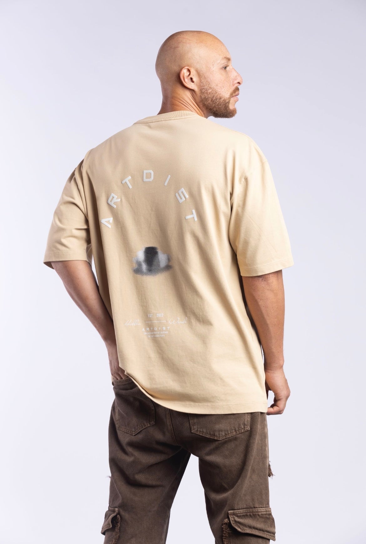 Blurred Face Light Safari T-Shirt