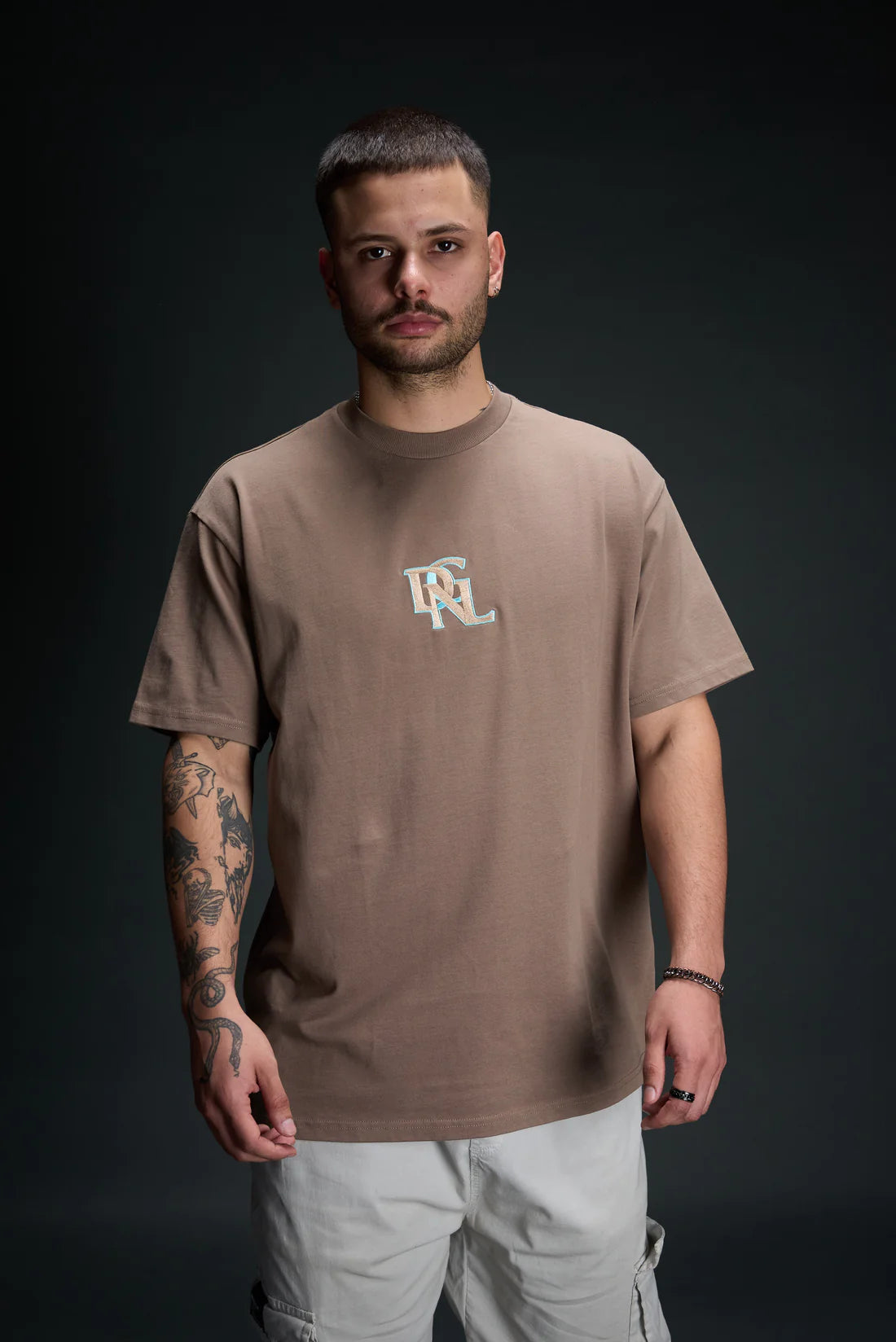 Camiseta Moca - Bordado Baby Blue