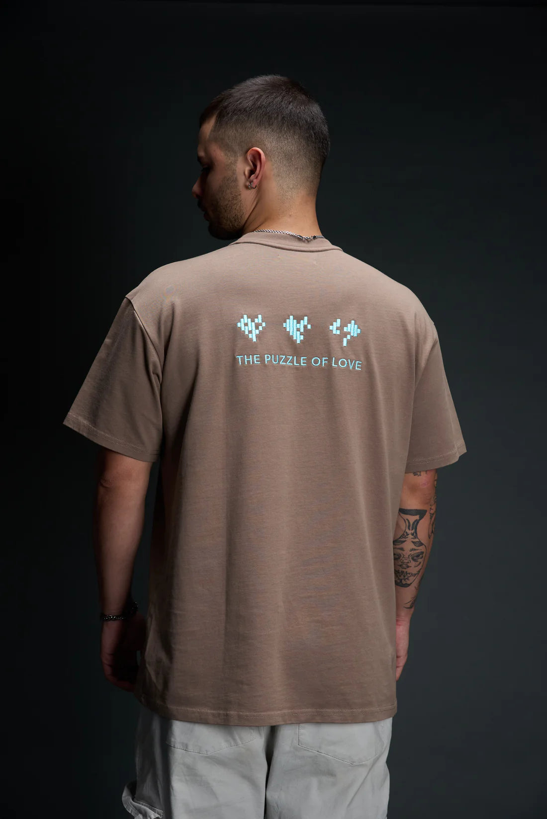 Camiseta Moca - Bordado Baby Blue