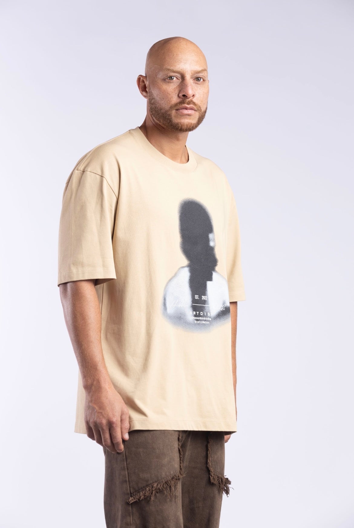 Blurred Face Light Safari T-Shirt