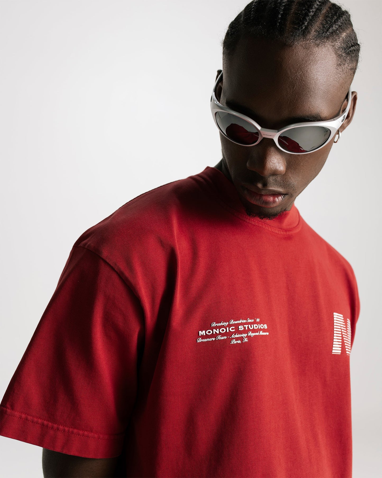 Camiseta Monoic Stars - Rojo Cherry