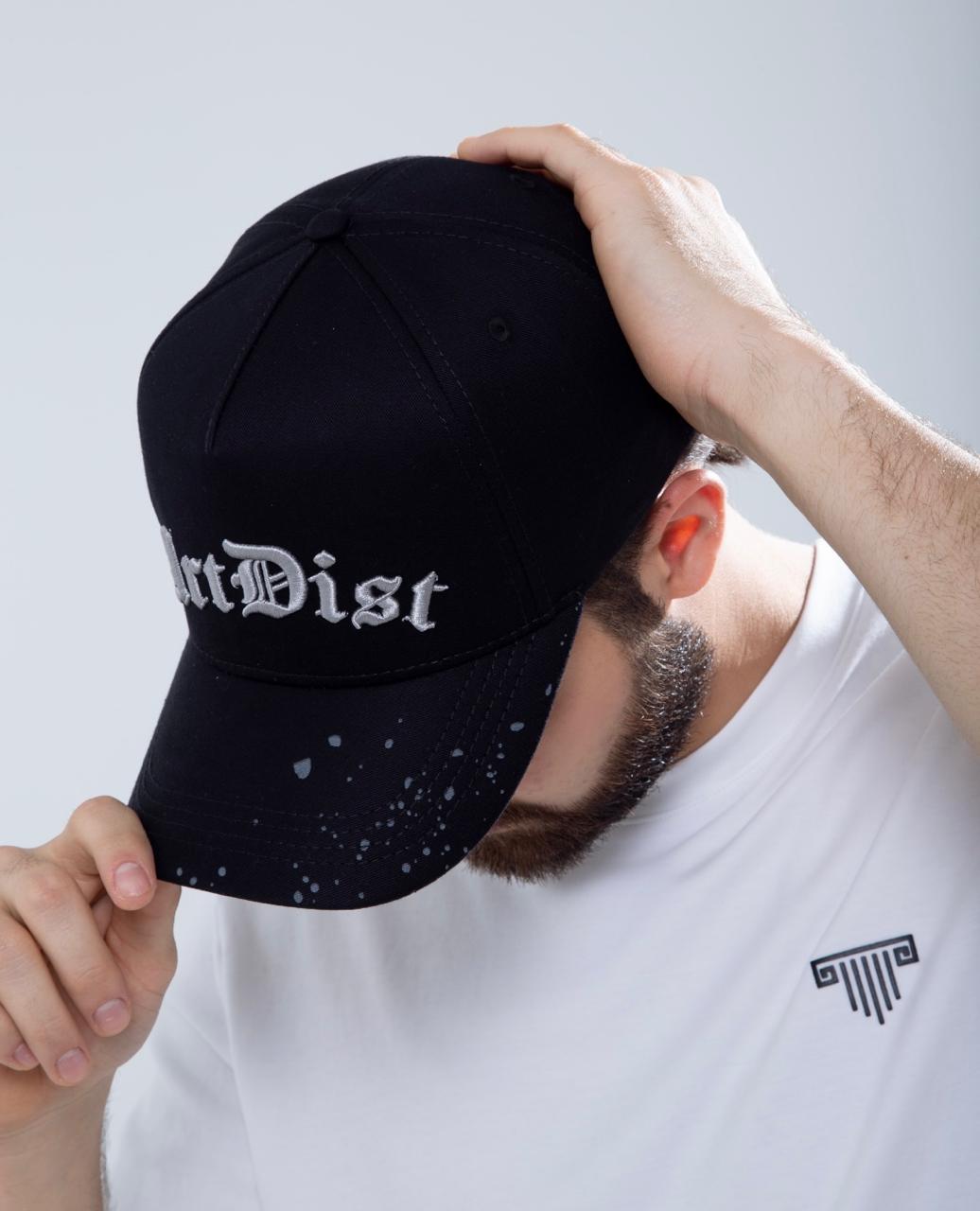 Black Sprayed Cap