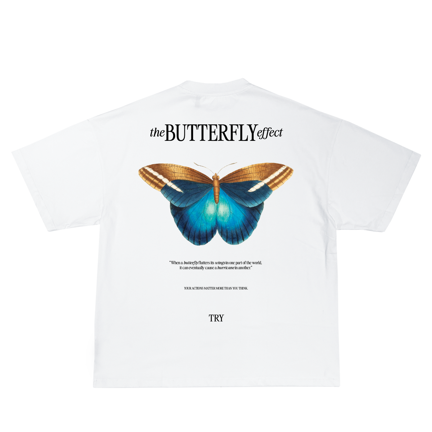 Butterfly Effect White - Oversize