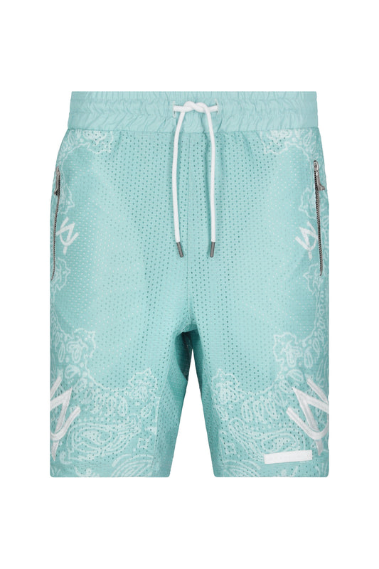 BLUE BANDANA SHORT