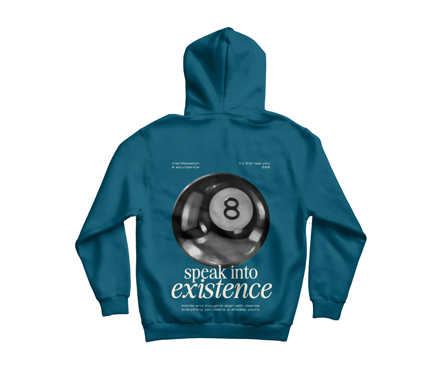 8Ball Petrol Blue - Premium Hoodie