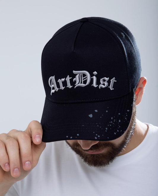 Black Sprayed Cap