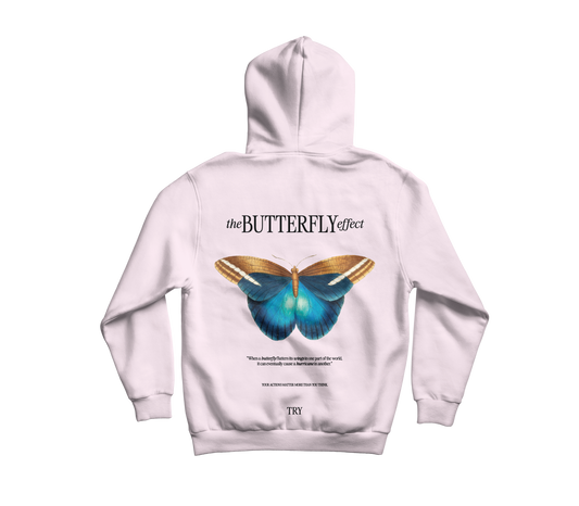 Butterfly Pink - Premium Hoodie