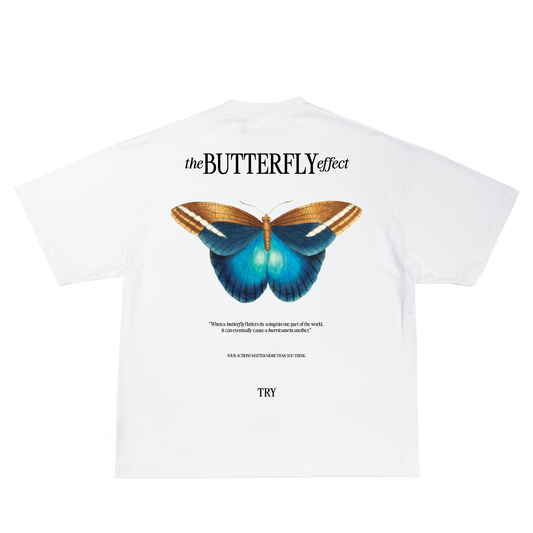 Butterfly Effect White - Oversize